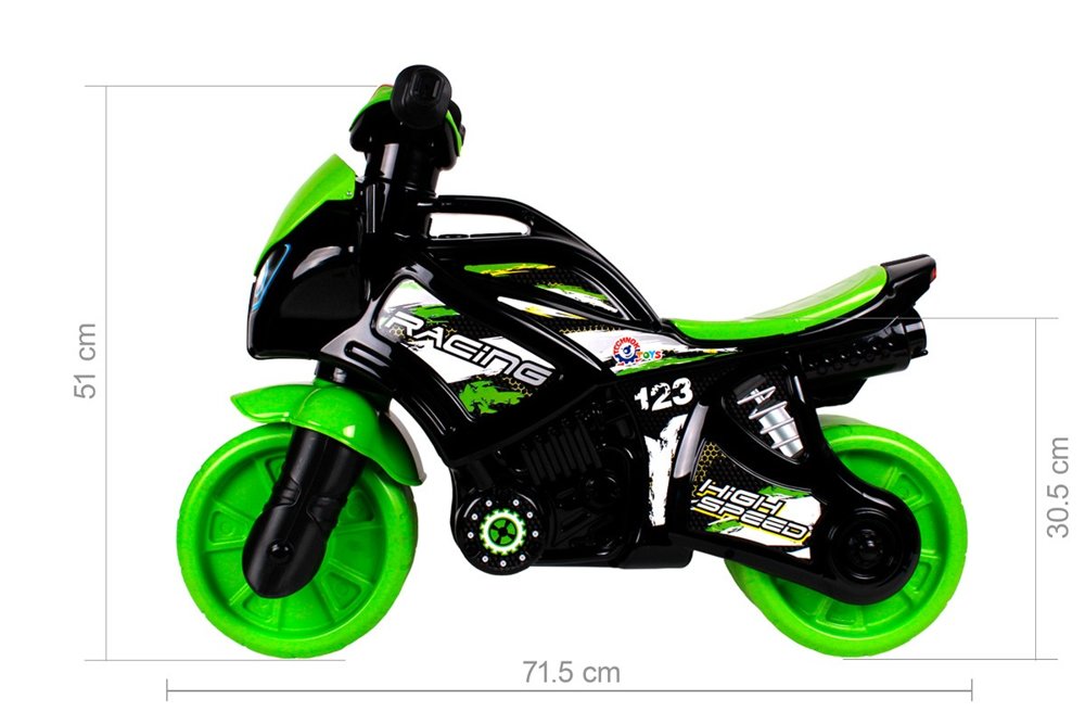 Green Police Motorcycle 5774