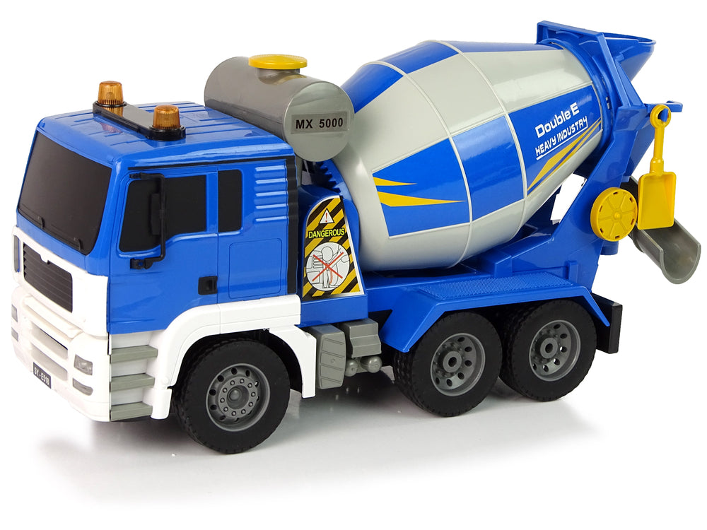 Remote Control Concrete Mixer Blue 2.4G Rotating Bulb Transporter