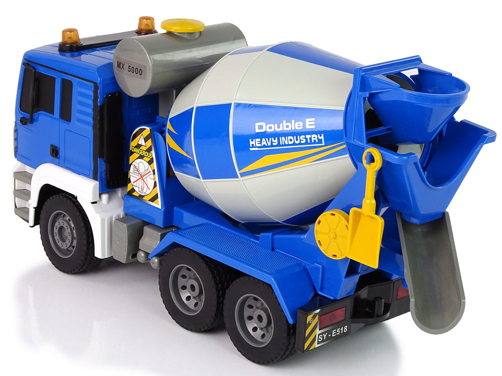 Remote Control Concrete Mixer Blue 2.4G Rotating Bulb Transporter