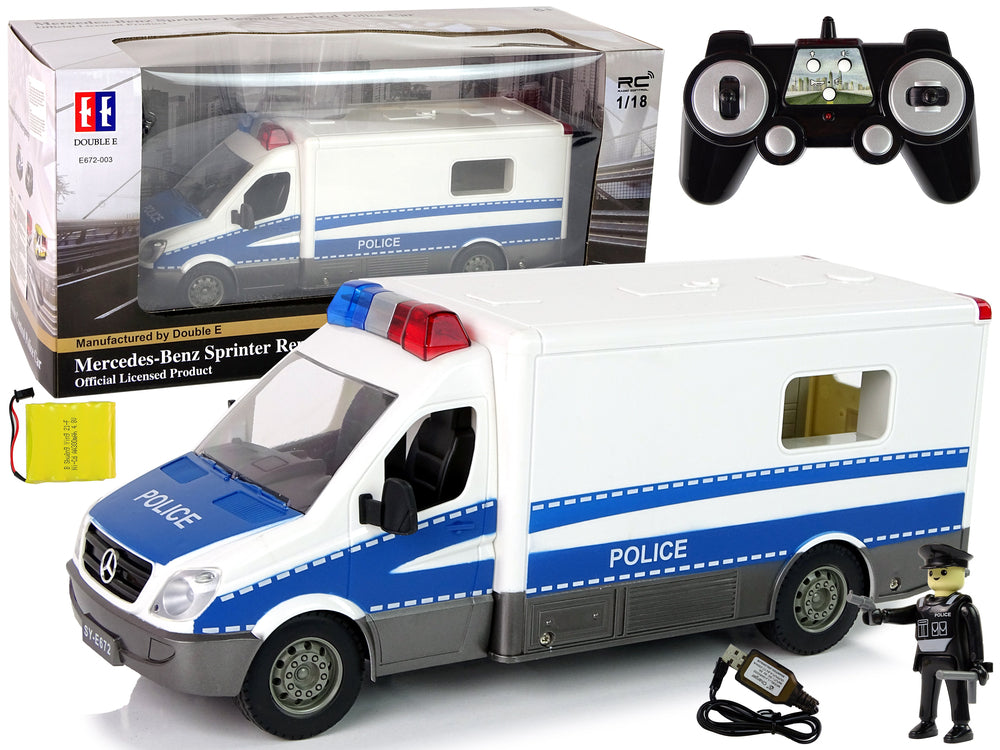 Ferngesteuerte Polizei Mercedes Sprinter Policeman Blau
