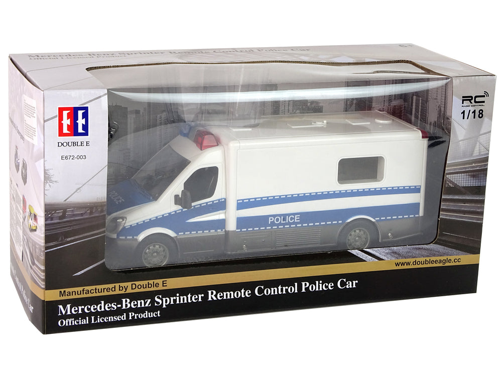 Ferngesteuerte Polizei Mercedes Sprinter Policeman Blau