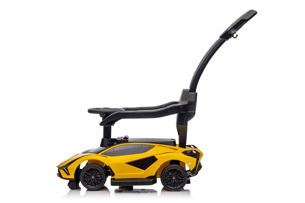 Lamborghini Sian Rutschauto mit Schiebestange Gelb