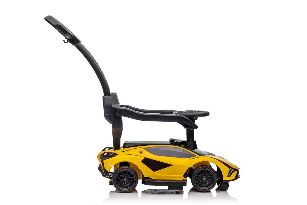 Lamborghini Sian Rutschauto mit Schiebestange Gelb