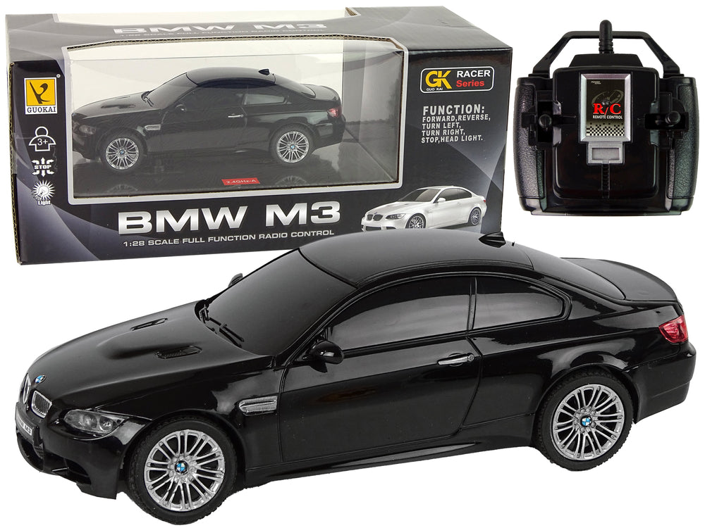 Auto R/C BMW M3 Schwarz Fernbedienung, Lichter