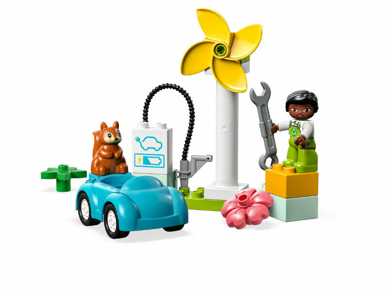 LEGO DUPLO Town Wind Turbine and Electric Car P6 10985