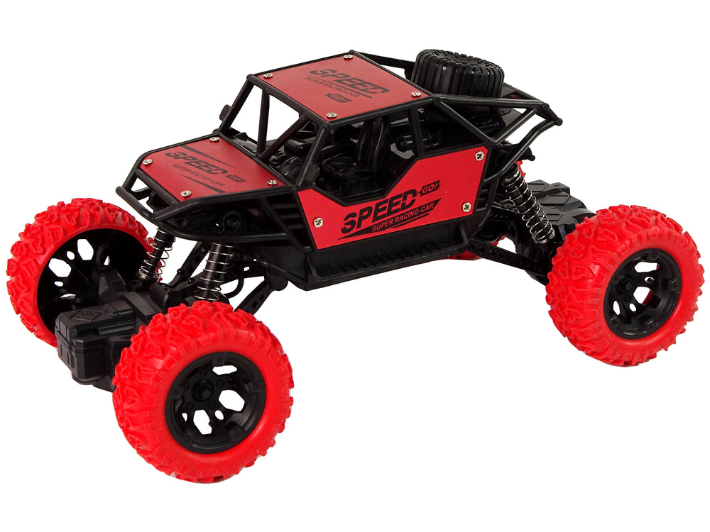 Ferngesteuertes Geländewagen R/C 1:18 Rot.