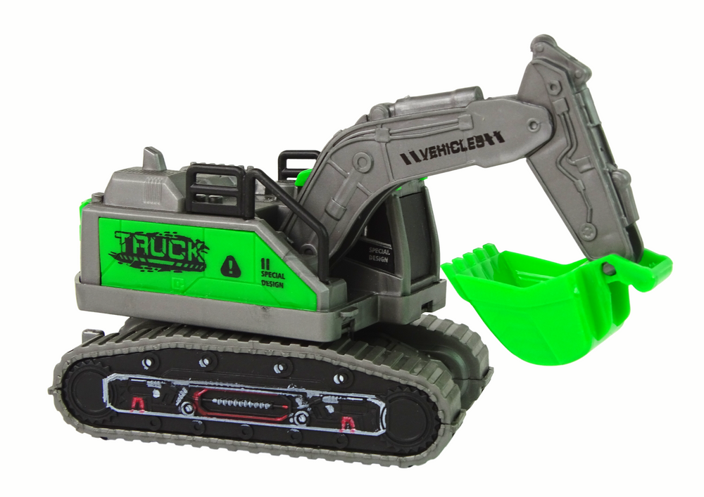 Green friction drive for construction vehicle excavators