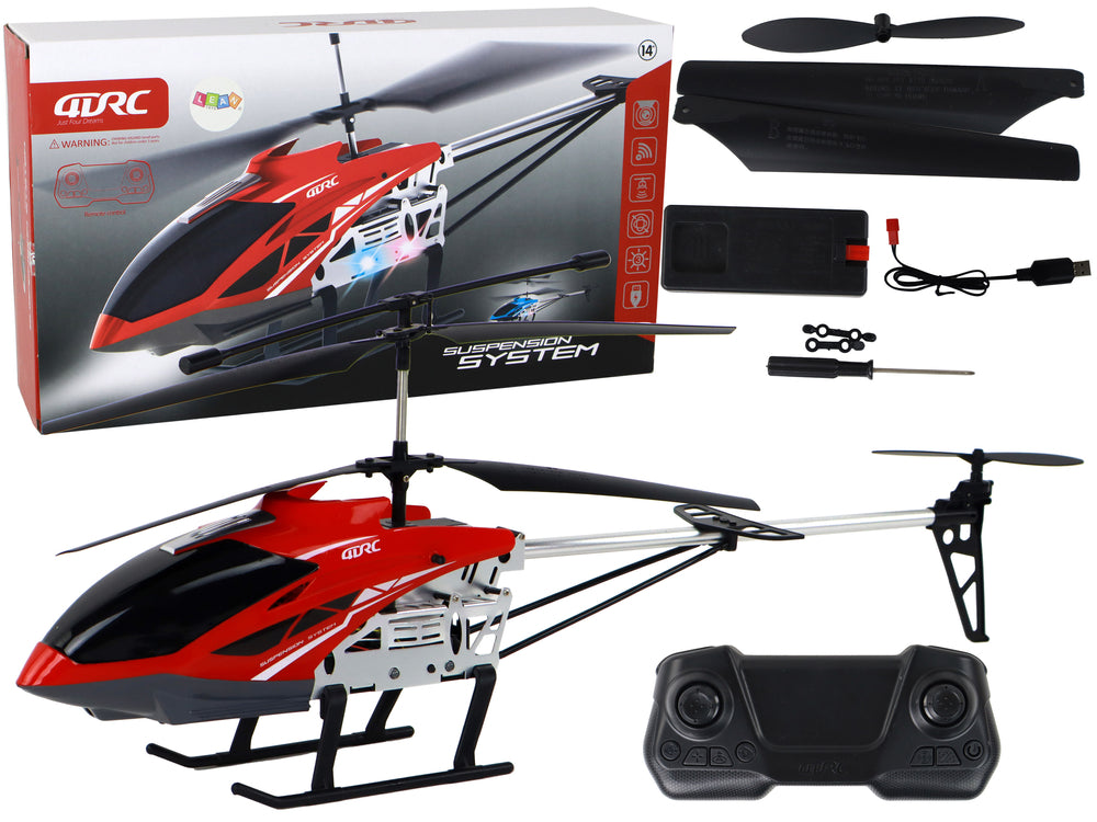 RC-Helikopter, ferngesteuerter Helikopter, 70 cm, Rot