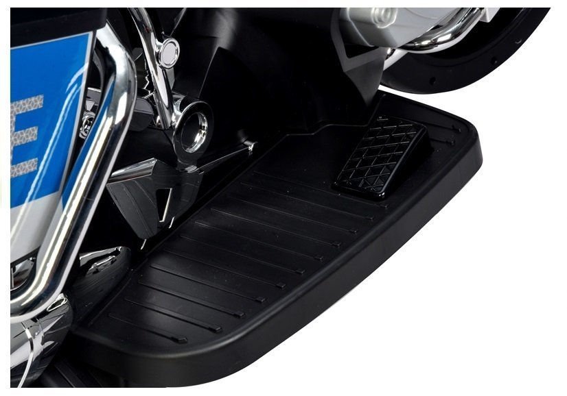 Motorcycle BMW Police Silver Headlight EVA Tires Motorcycle
