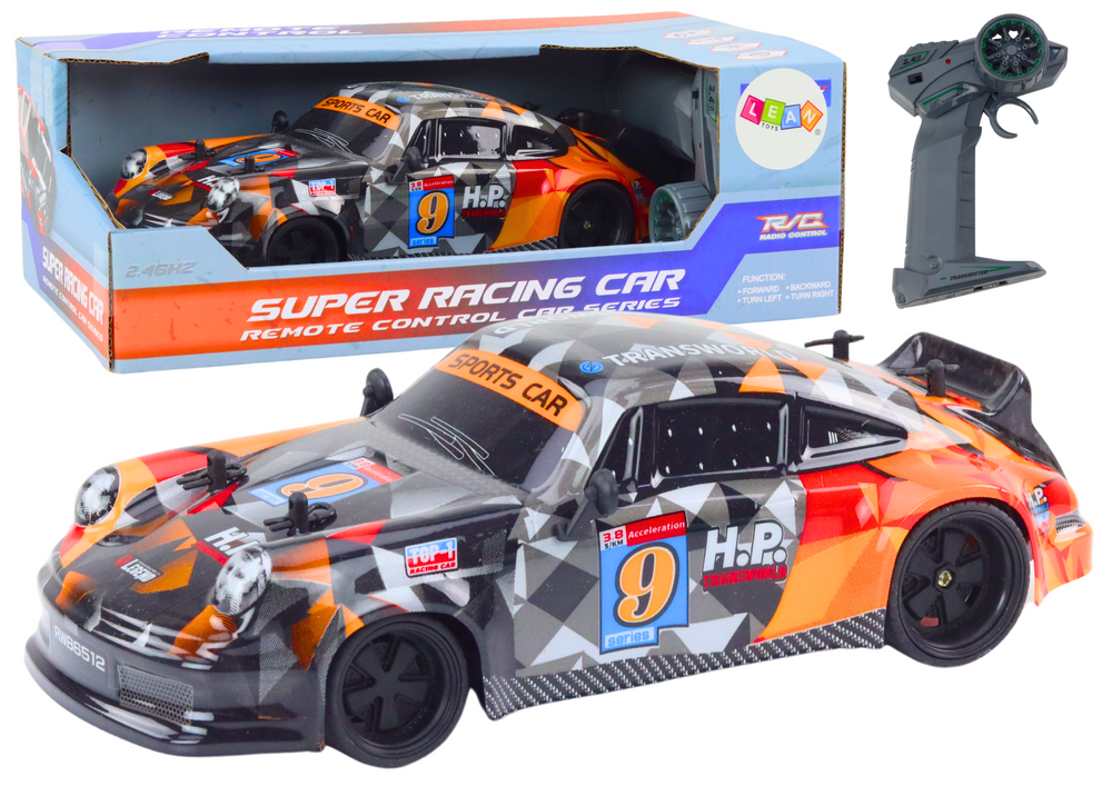 RC Ferngesteuertes Auto 1:18 Gummiräder Drift Orange