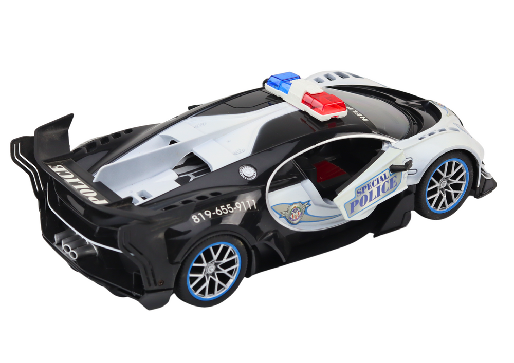 Ferngesteuertes RC-Polizeiauto im Maßstab 1:12 in Weiß