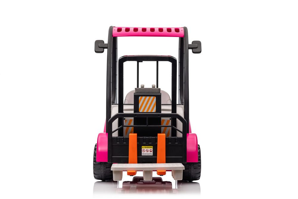 Batteriestapler XMX638 Rosa Kinderfahrzeug 12V 2x45W Elektromobil 2-6 km/h