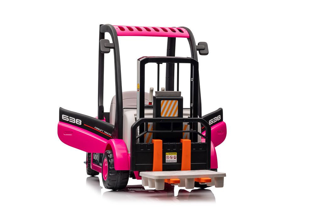 Batteriestapler XMX638 Rosa Kinderfahrzeug 12V 2x45W Elektromobil 2-6 km/h