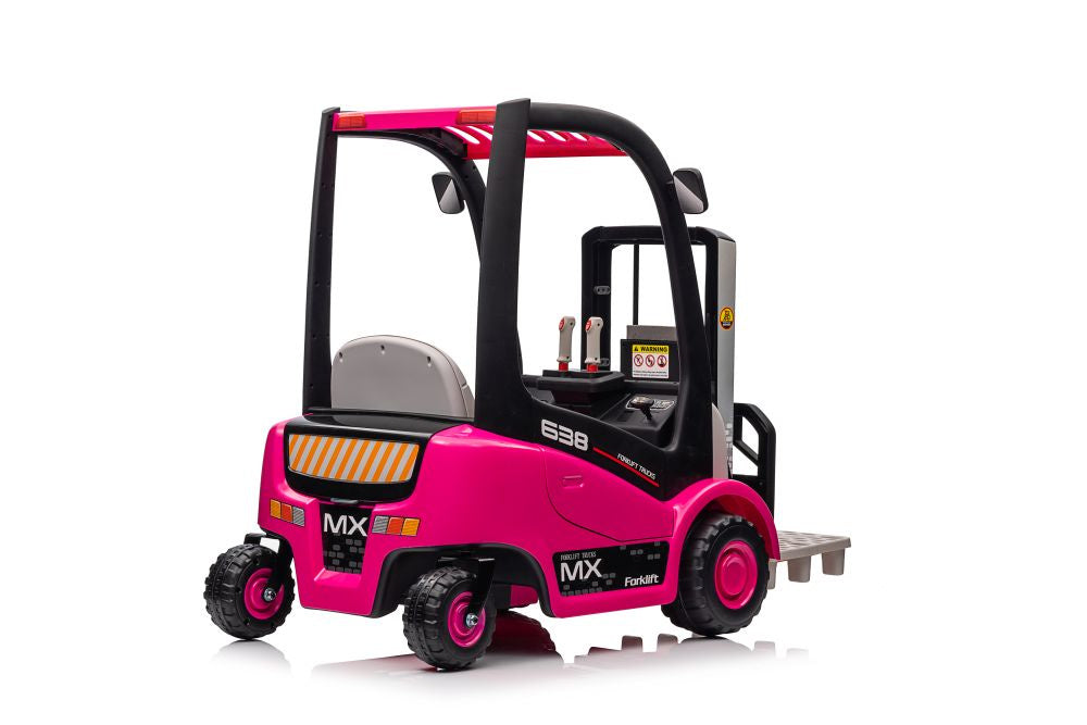 Batteriestapler XMX638 Rosa Kinderfahrzeug 12V 2x45W Elektromobil 2-6 km/h
