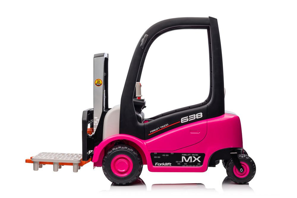 Batteriestapler XMX638 Rosa Kinderfahrzeug 12V 2x45W Elektromobil 2-6 km/h