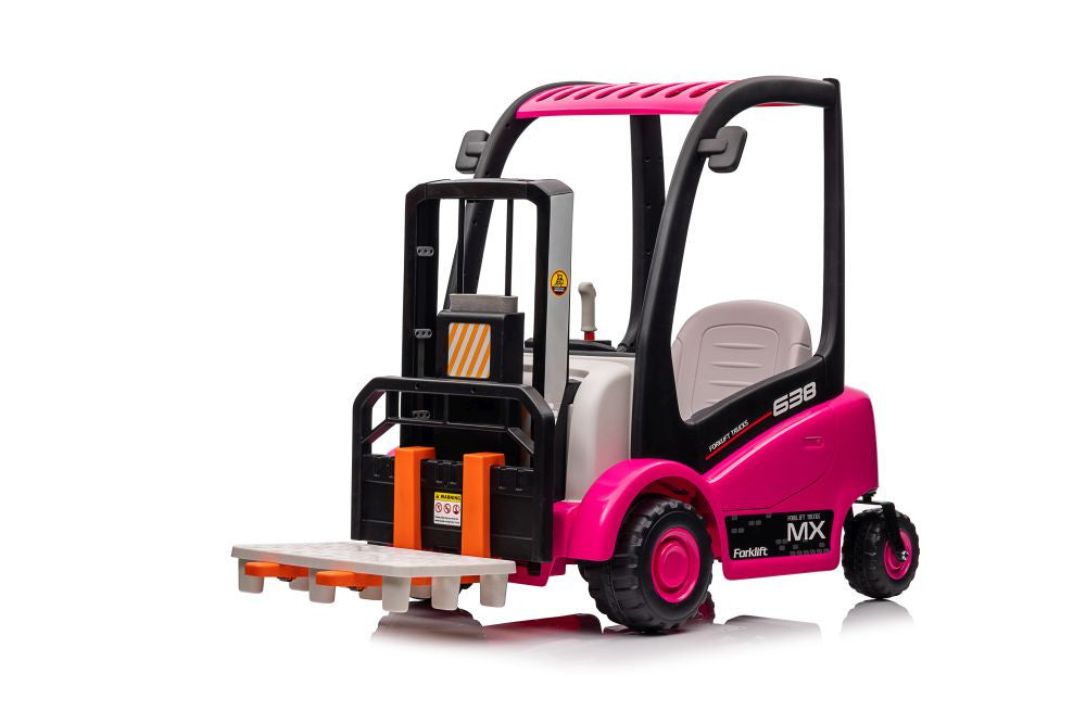 Batteriestapler XMX638 Rosa Kinderfahrzeug 12V 2x45W Elektromobil 2-6 km/h