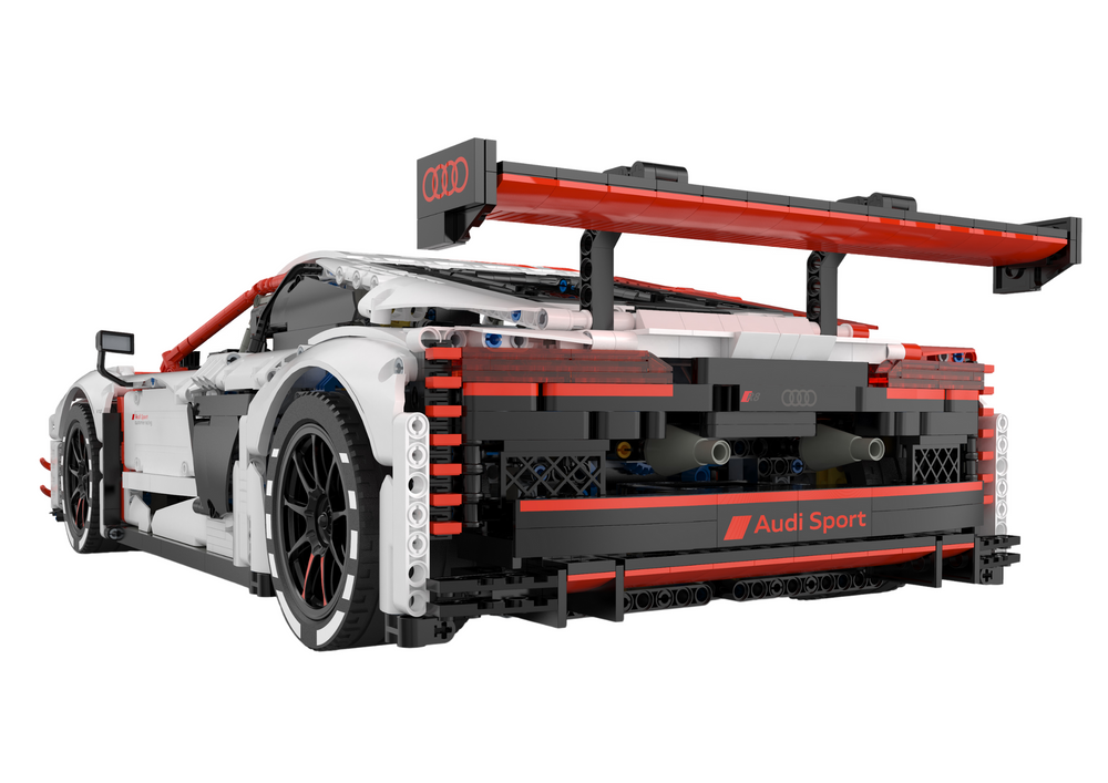 Bausteine Auto RC 1:8 Audi R8 GT3 Rastar Weiß 3322 Elemente