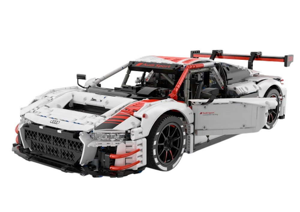 Bausteine Auto RC 1:8 Audi R8 GT3 Rastar Weiß 3322 Elemente