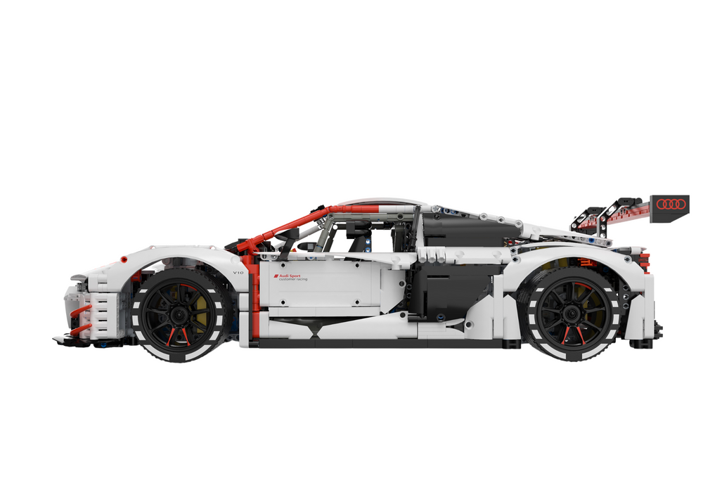 Bausteine Auto RC 1:8 Audi R8 GT3 Rastar Weiß 3322 Elemente