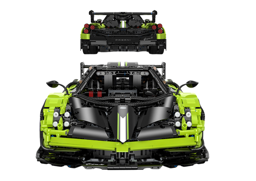 Bausteine Auto RC Rastar 1:8 Pagani Huayra BC Grün 2896 Elemente