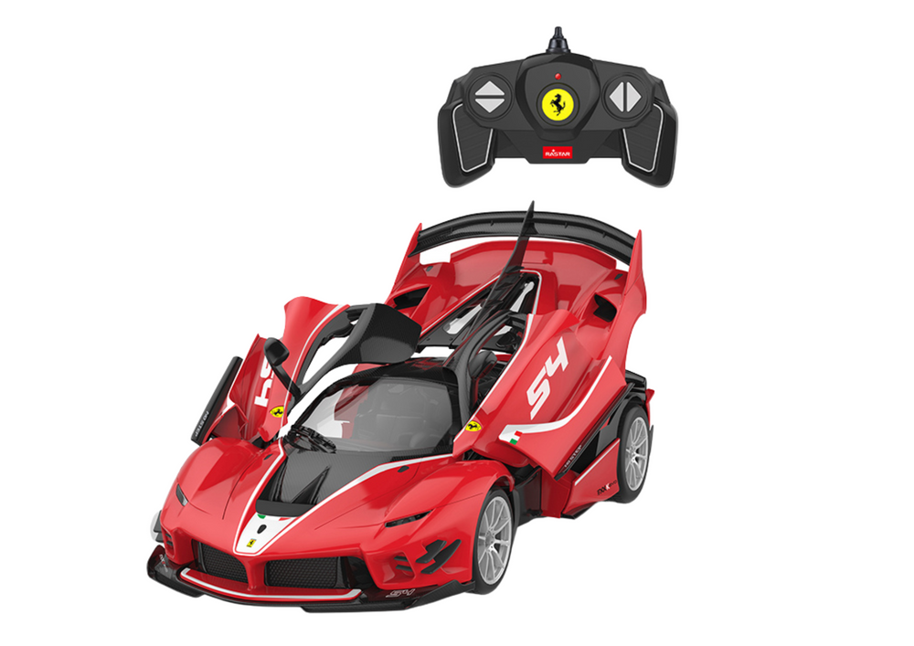 Bausteine Auto Rastar 1:18 Ferrari FXXK EVO Rot 88 Elemente