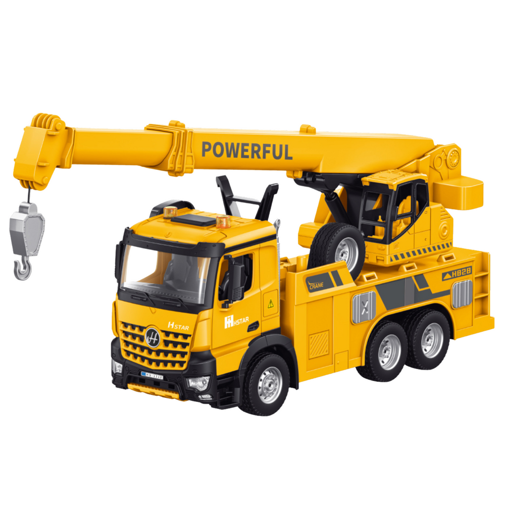 Ferngesteuerter RC-Kran mit Haken 2,4 G 9 CH Gelb