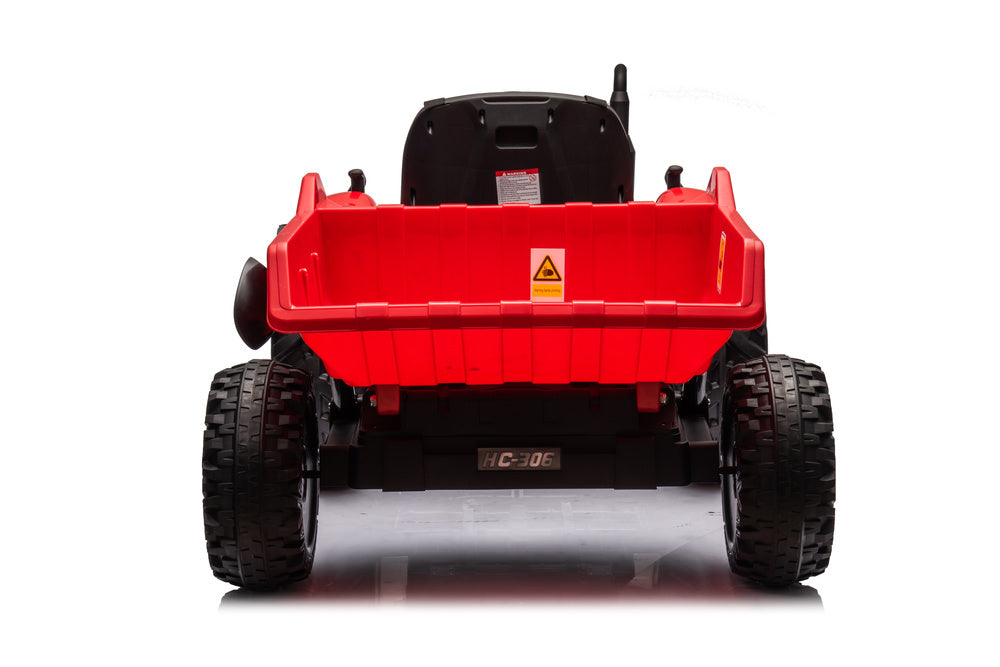 Elektro Kindertraktor 24V Rot mit Anhänger