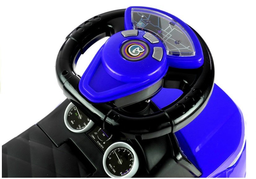 Ride-on Car with Push Bar 614W Blue Sport Car Auto