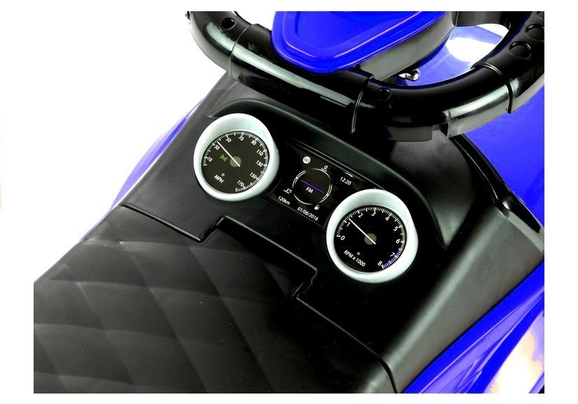Ride-on Car with Push Bar 614W Blue Sport Car Auto