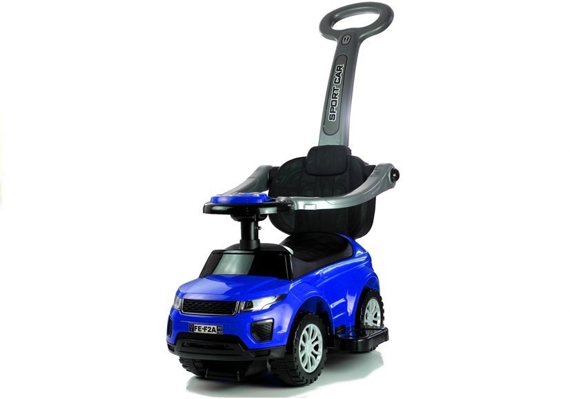 Ride-on Car with Push Bar 614W Blue Sport Car Auto