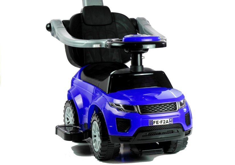 Ride-on Car with Push Bar 614W Blue Sport Car Auto