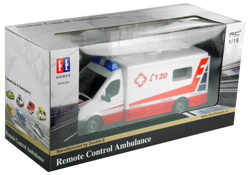 Krankenwagen 1:18 Fernbedienung 2.4GHz Fahrzeug Spielzeug für Kinder