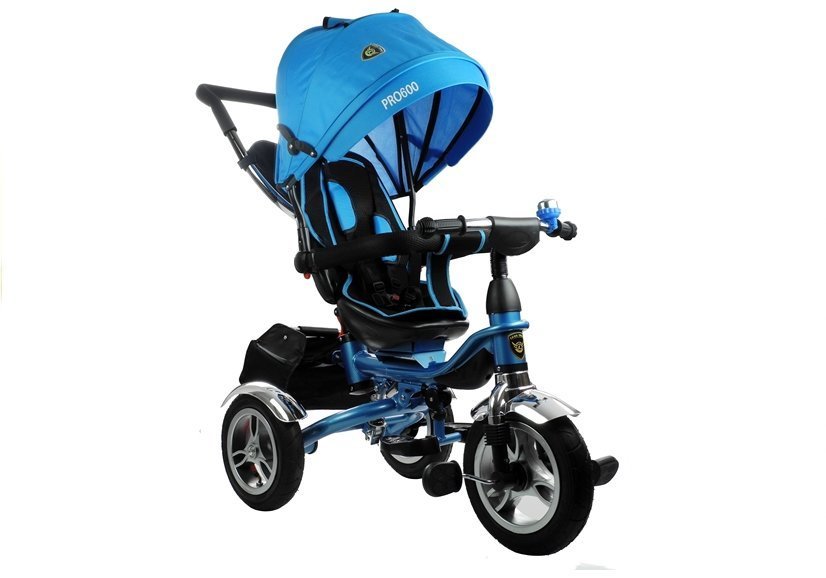 Tricycle PRO600 Blue Handlebar Sunroof Shock Absorber Children's Tricycle