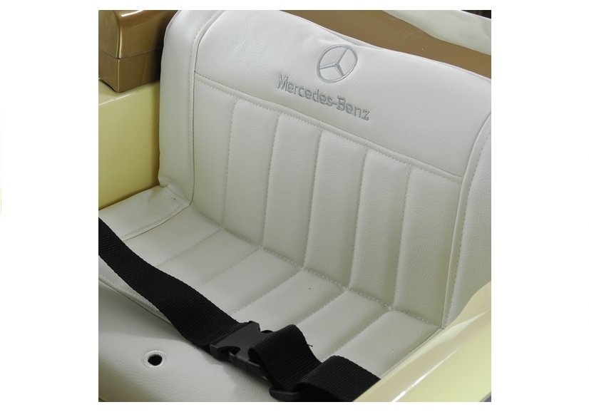 Children's vehicle Mercedes-Benz 300S Black painted leather seat EVA tires car