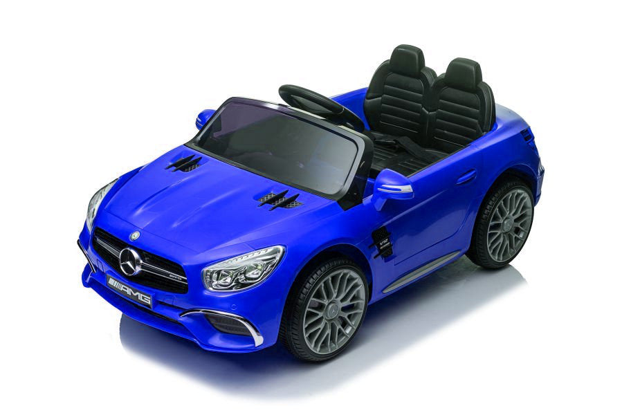 Elektro Kinderauto Mercedes SL65 S blau lackiert LCD