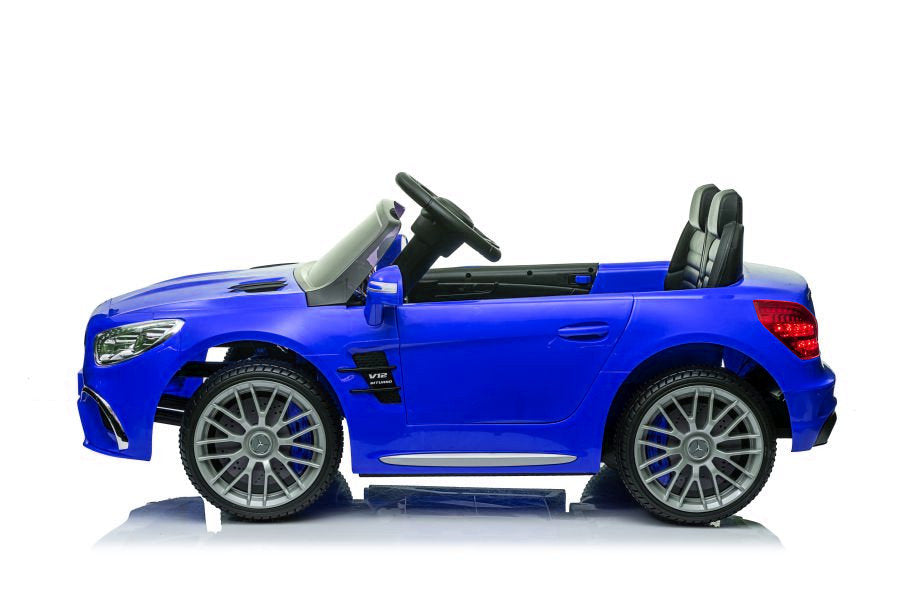 Elektro Kinderauto Mercedes SL65 S blau lackiert LCD