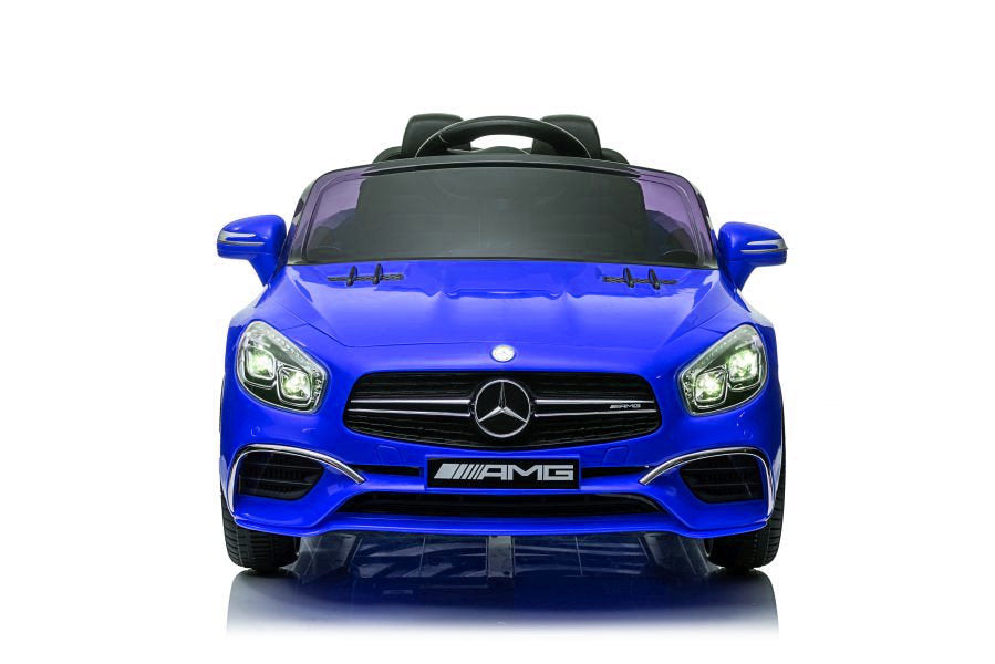 Elektro Kinderauto Mercedes SL65 S blau lackiert LCD