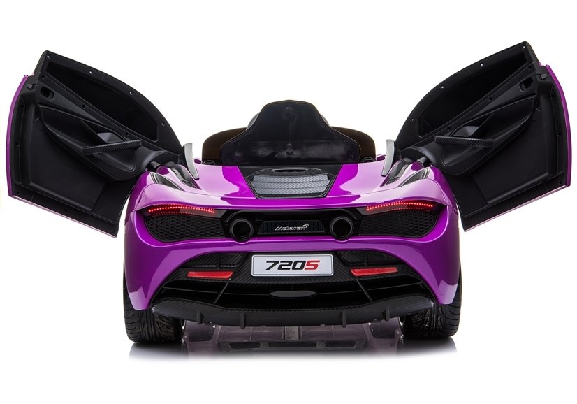 Children's vehicle McLaren 720S Purple painted EVA tires Leather seat 2x45W car