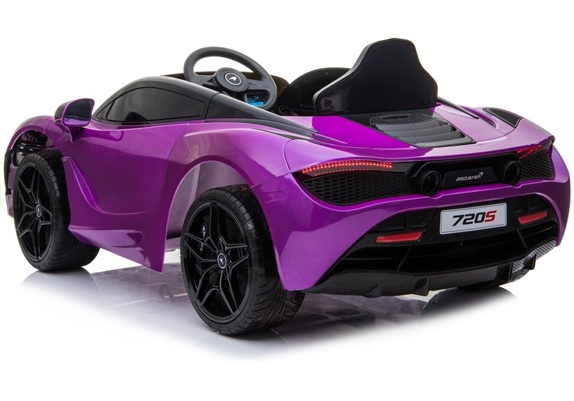 Children's vehicle McLaren 720S Purple painted EVA tires Leather seat 2x45W car