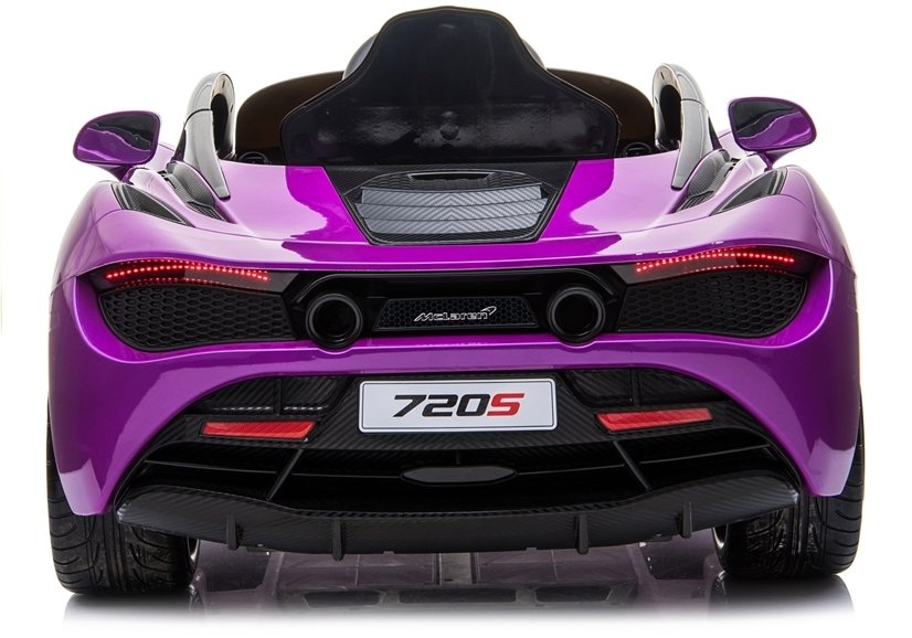 Children's vehicle McLaren 720S Purple painted EVA tires Leather seat 2x45W car