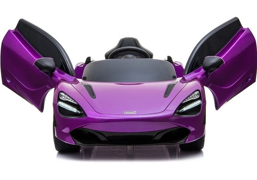 Children's vehicle McLaren 720S Purple painted EVA tires Leather seat 2x45W car