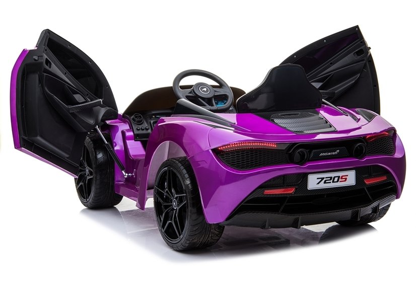 Children's vehicle McLaren 720S Purple painted EVA tires Leather seat 2x45W car