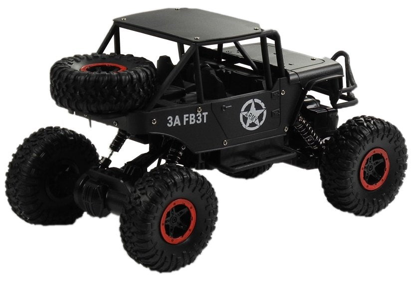 Ferngesteuertes Auto Jeep R/C 1:18 Schwarz Akkus Ladegerät Auto