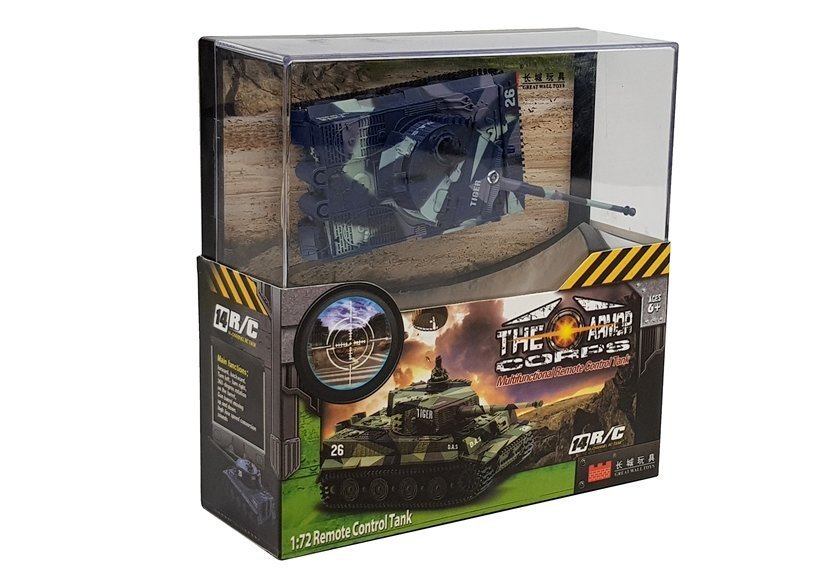 Ferngesteuerter RC-Panzer 1:72 Blau 35 MHz