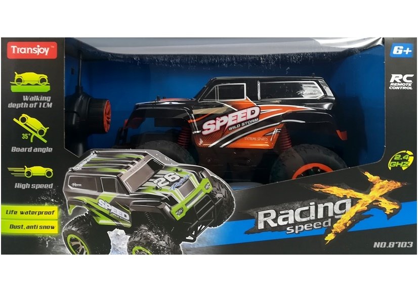 Offroad Jeep Auto 1:18 R / C Orange