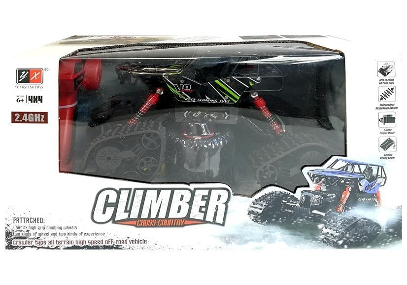 Offroad R / C Auto 4x4 Schwarz mit grünem Muster