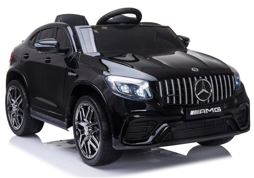 Elektro Kinderauto Mercedes GLC 4x4 Schwarz lackiert