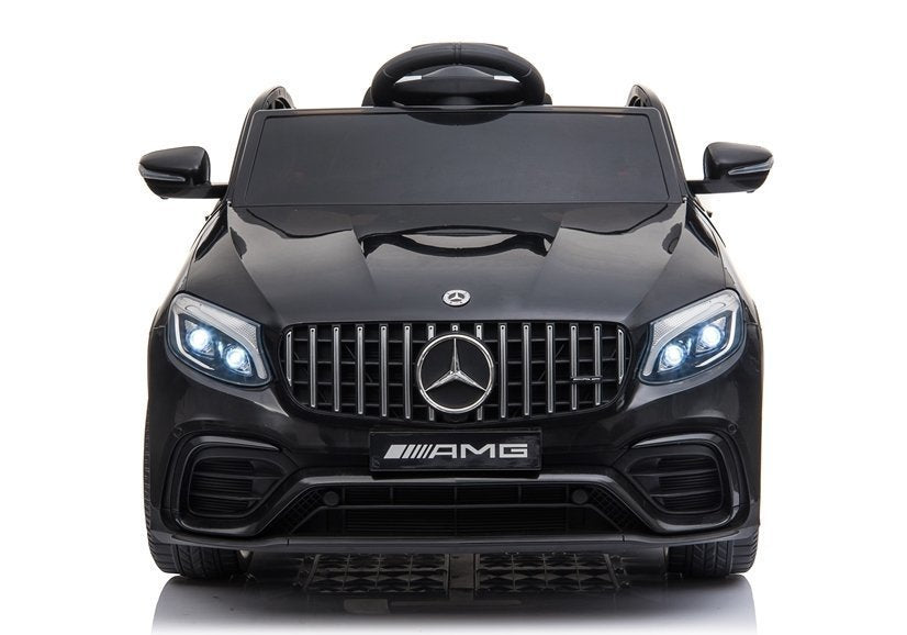 Elektro Kinderauto Mercedes GLC 4x4 Schwarz lackiert