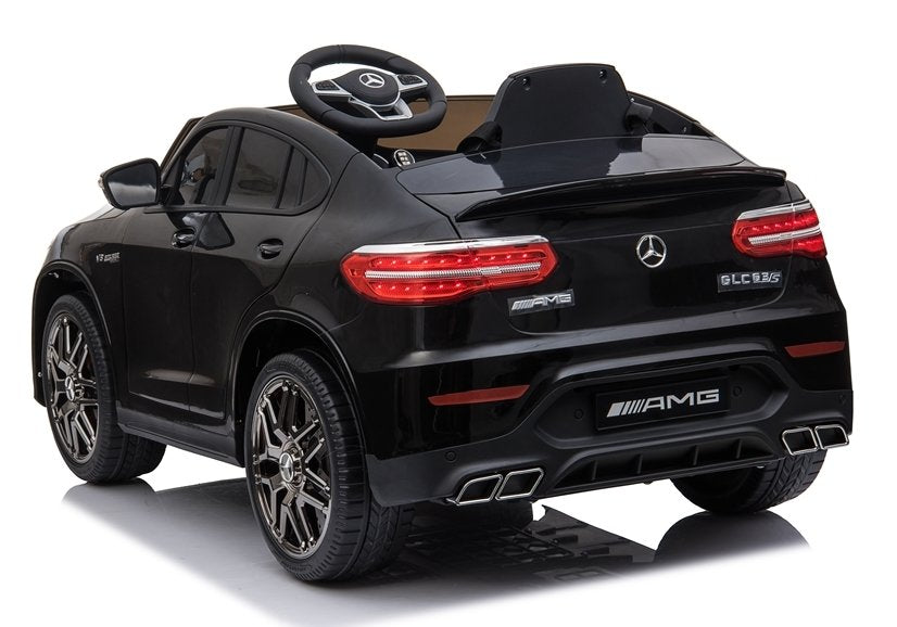 Elektro Kinderauto Mercedes GLC 4x4 Schwarz lackiert