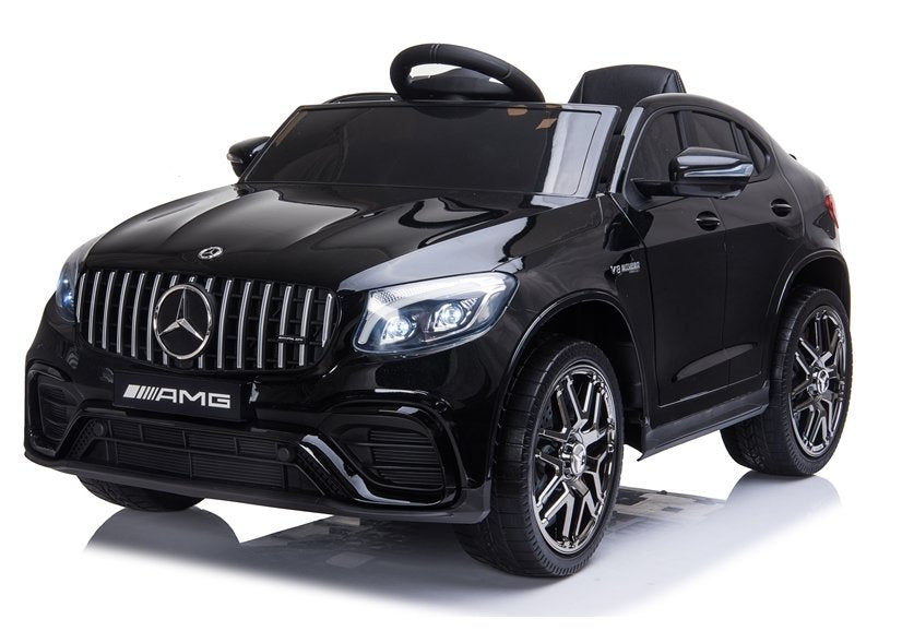 Elektro Kinderauto Mercedes GLC 4x4 Schwarz lackiert